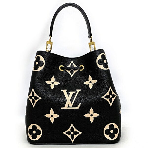 f 18396 4 Louis Vuitton Neonoe 2way Bag Leather Black