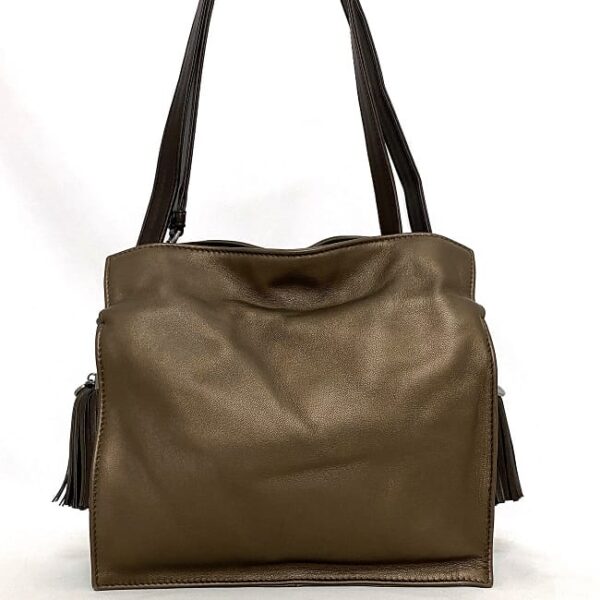 f 18455 5 Loewe Flamenco Drawstring Shoulder Bag Nappa Leather Brown