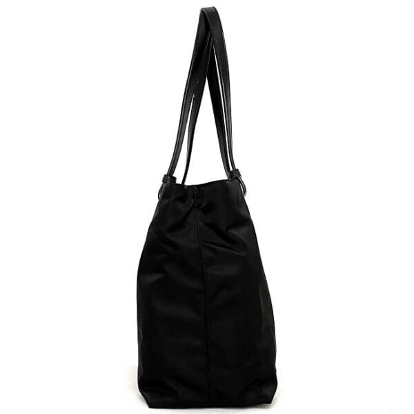 f 18463 2 Prada Tote Bag Nylon Leather Black