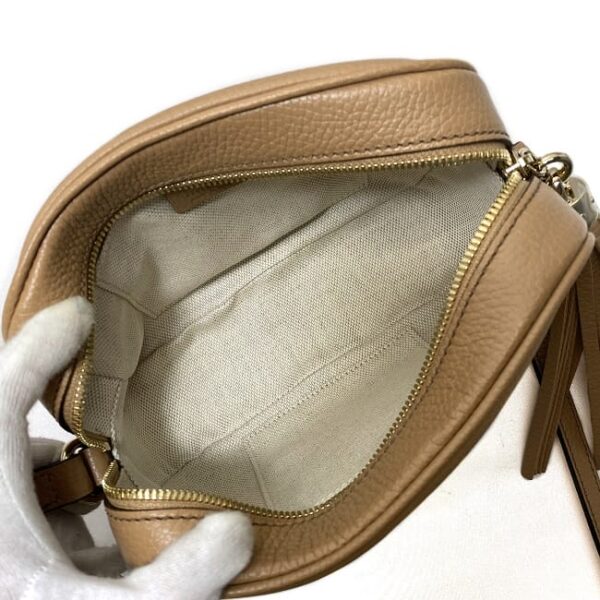 f 18942 7 Gucci Soho Small Disco Bag Leather Beige