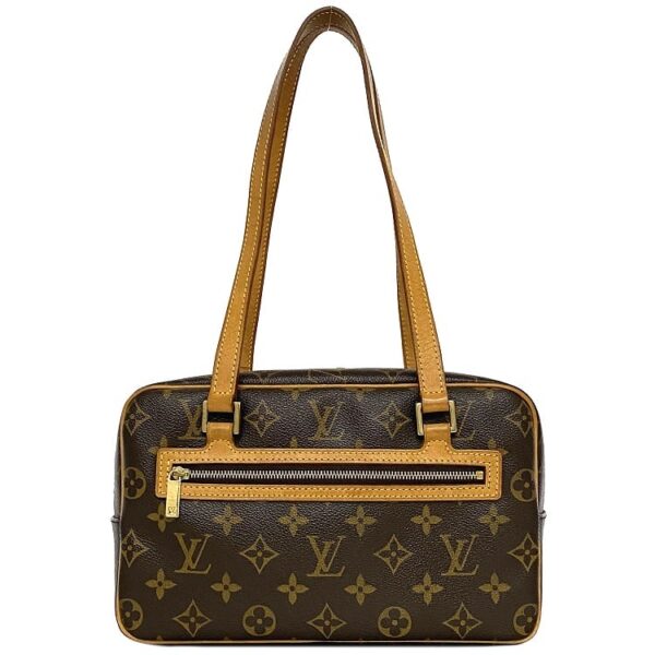 f 19201 1 Louis Vuitton Cite Handbag Monogram Canvas Brown