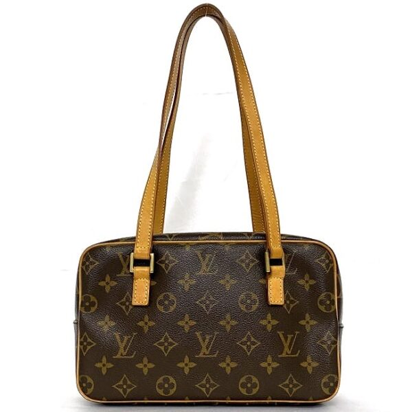 f 19201 3 Louis Vuitton Cite Handbag Monogram Canvas Brown