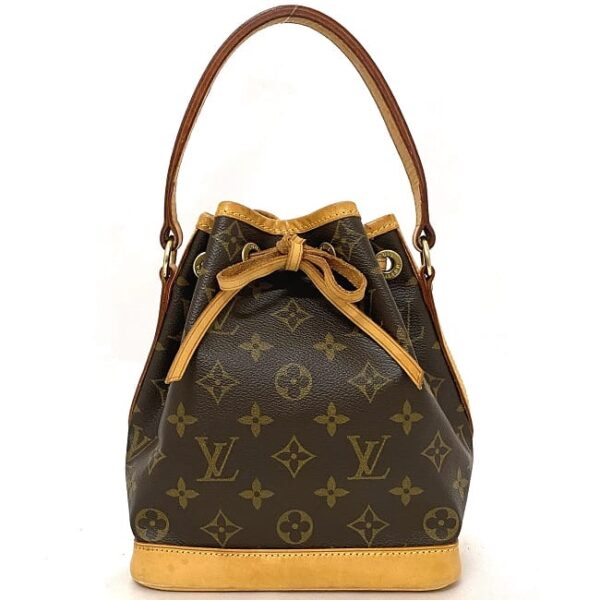 f 19277 2 Louis Vuitton Mini Noe Drawstring Bag Monogram Canvas Brown Beige