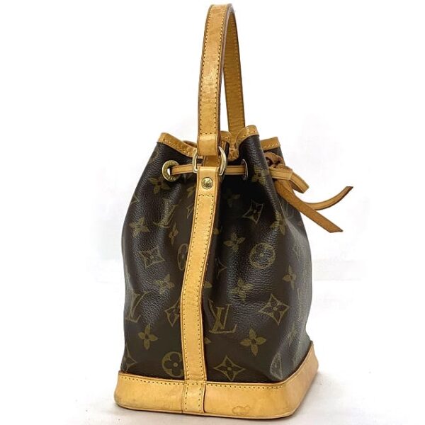 f 19277 3 Louis Vuitton Mini Noe Drawstring Bag Monogram Canvas Brown Beige