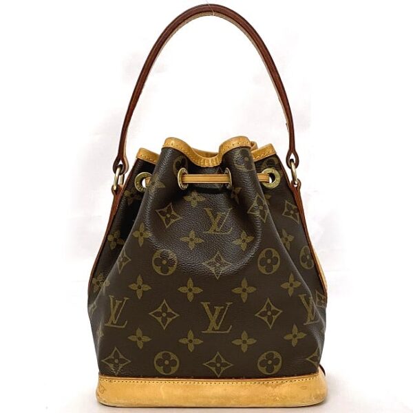 f 19277 4 Louis Vuitton Mini Noe Drawstring Bag Monogram Canvas Brown Beige