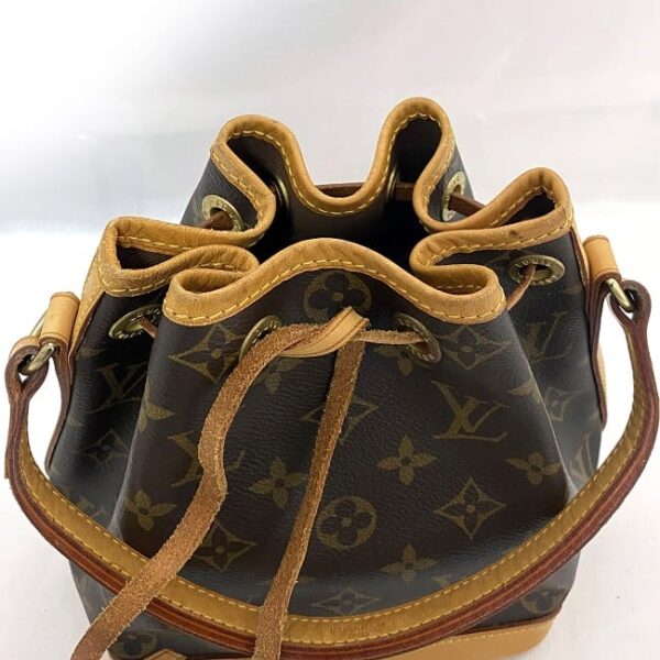 f 19277 6 Louis Vuitton Mini Noe Drawstring Bag Monogram Canvas Brown Beige