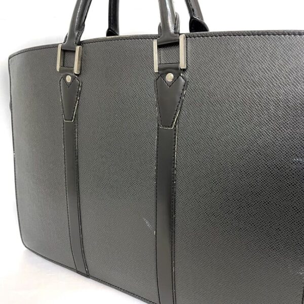 f 19340 5 Louis Vuitton Porte de Cuman Business Bag Taiga Leather Black