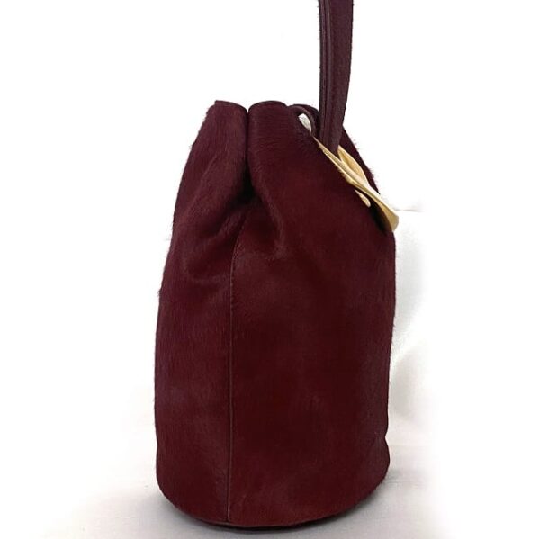 f 19403 3 Bottega Veneta Drop Shoulder Bag Suede Leather Bordeaux