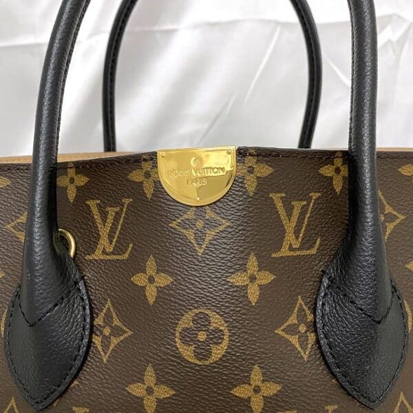 f 19470 5 Louis Vuitton Flandrine Tote Bag Monogram Canvas Brown Black