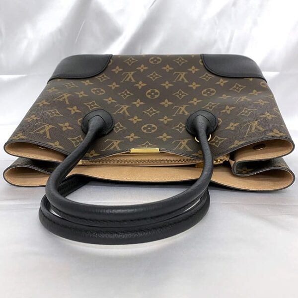 f 19470 7 Louis Vuitton Flandrine Tote Bag Monogram Canvas Brown Black