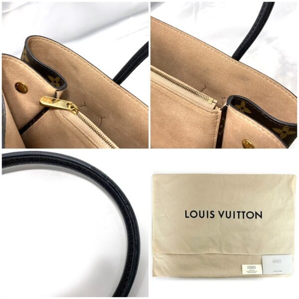 f 19470 9 Louis Vuitton Flandrine Tote Bag Monogram Canvas Brown Black