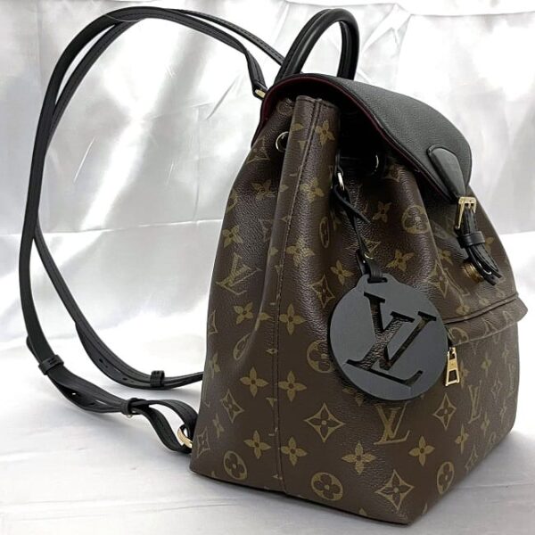 f 19538 2 Louis Vuitton Montsouris Backpack Monogram Canvas Brown Black