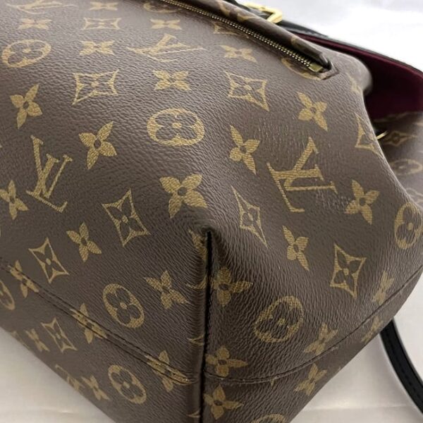 f 19538 6 Louis Vuitton Montsouris Backpack Monogram Canvas Brown Black