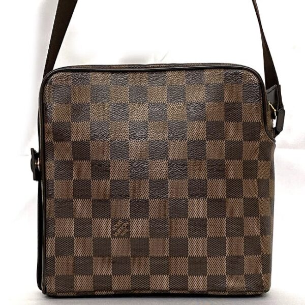 f 19579 4 Louis Vuitton Olaf Shoulder Bag Damier Canvas Brown