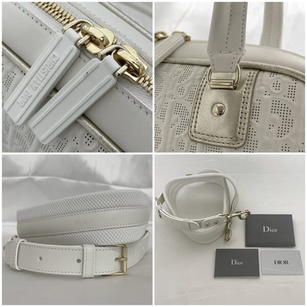 f 19882 10 Christian Dior Vibe 2way Bag Leather White