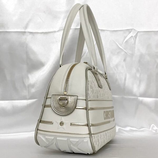 f 19882 3 Christian Dior Vibe 2way Bag Leather White