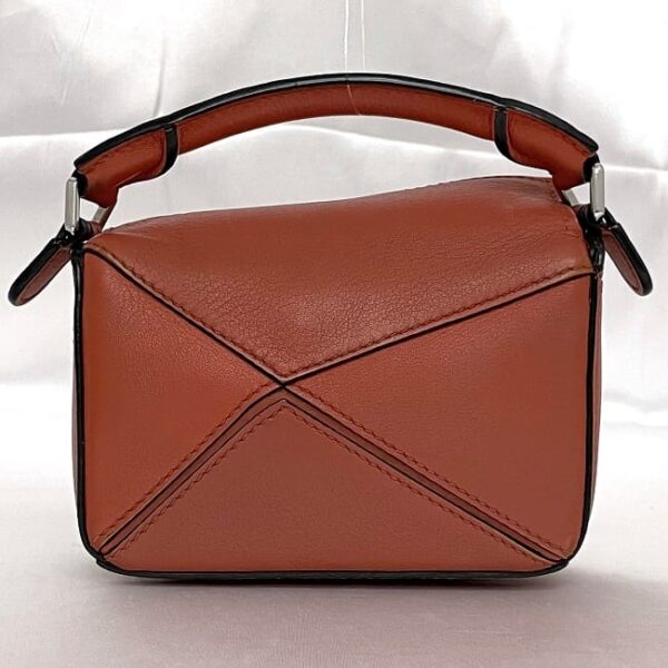 f 19884 6 Loewe Puzzle Bag Mini Shoulder Bag Leather Orange