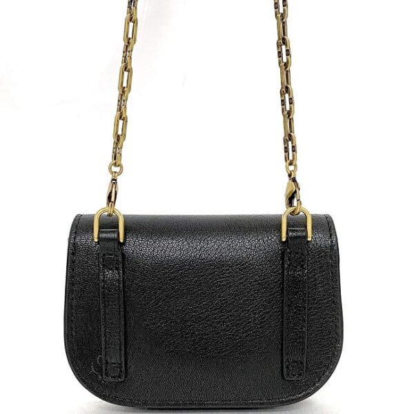 f 20337 3 Christian Dior Mini Pouch Saddle Leather Black