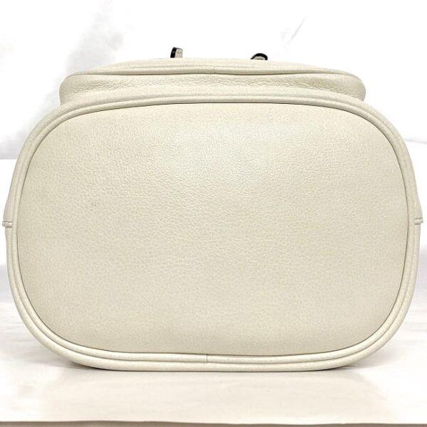 f 20366 5 Prada Drawstring 2way Bag Leather White