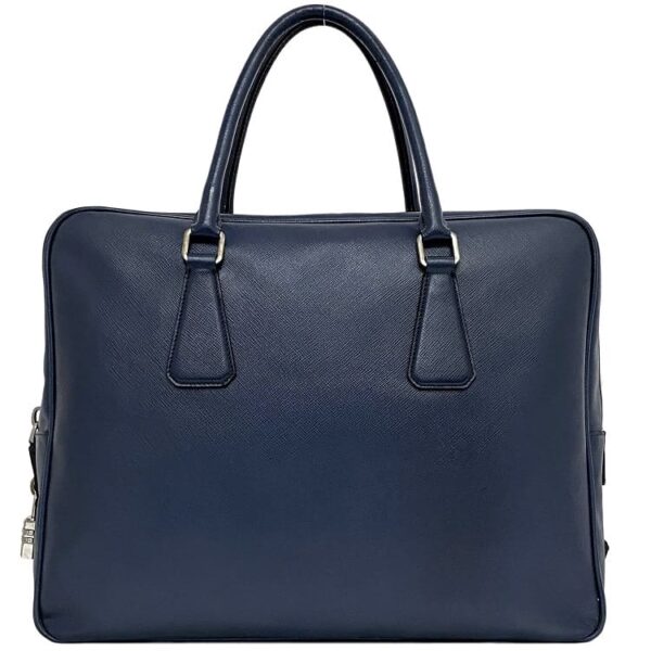 f 20498 1 Prada Business Bag Saffiano Leather Navy