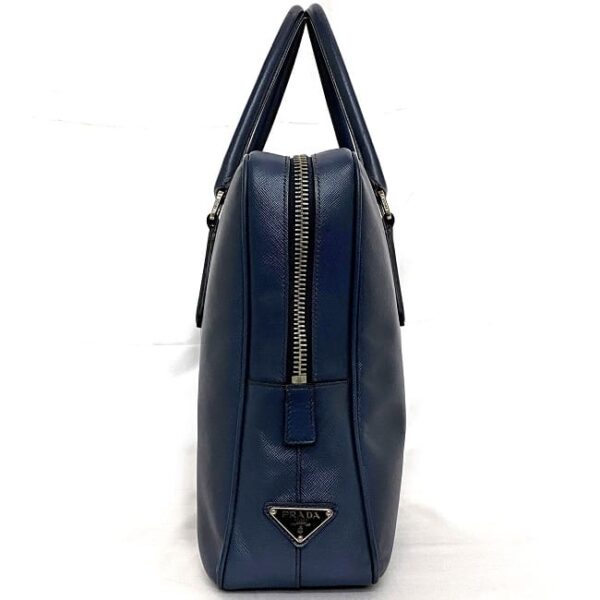 f 20498 2 Prada Business Bag Saffiano Leather Navy