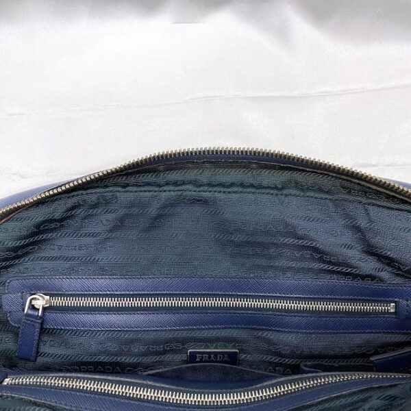 f 20498 7 Prada Business Bag Saffiano Leather Navy