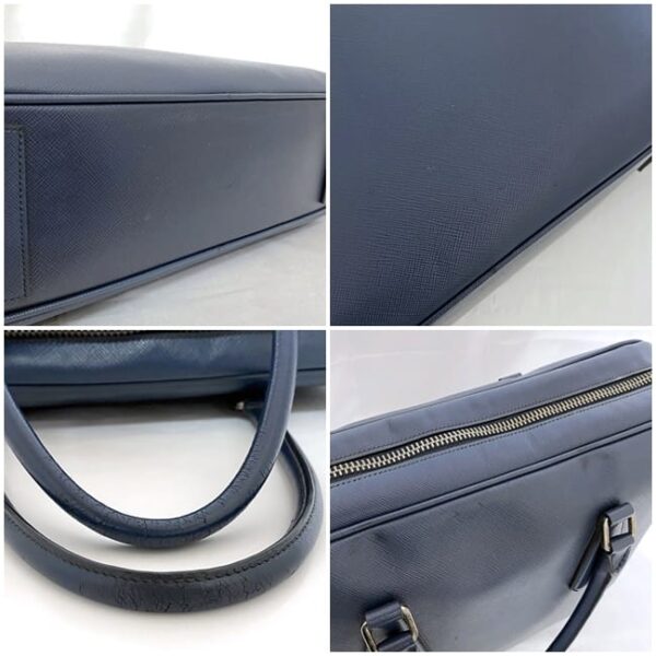 f 20498 9 Prada Business Bag Saffiano Leather Navy