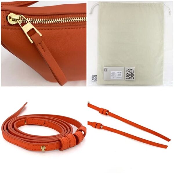 f 20569 10 Loewe 2Way Bag Leather Orange