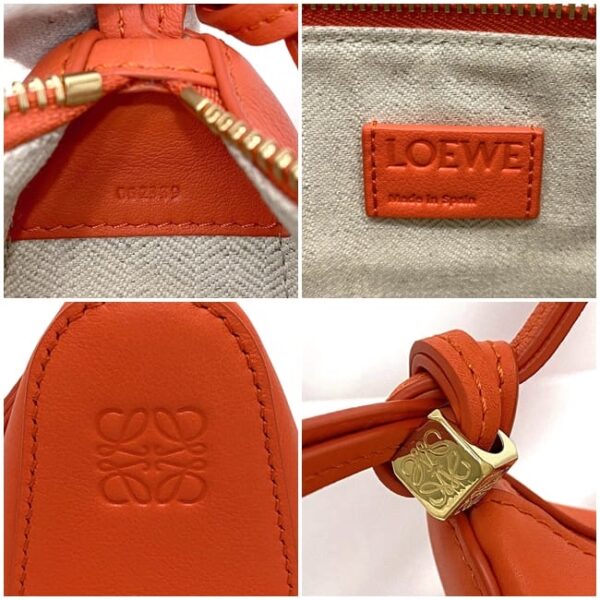 f 20569 9 Loewe 2Way Bag Leather Orange