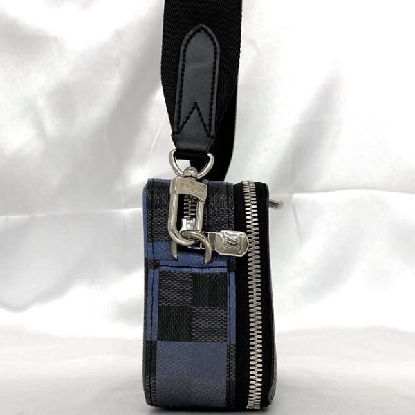 f 20684 3 Louis Vuitton Alpha Wearable Wallet Damier Canvas Blue Black