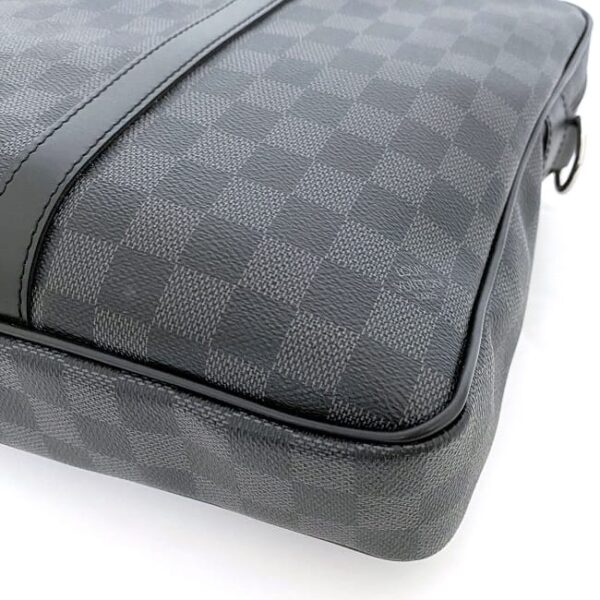 f 20830 6 Louis Vuitton PDV PM Briefcase Damier Canvas Black Gray