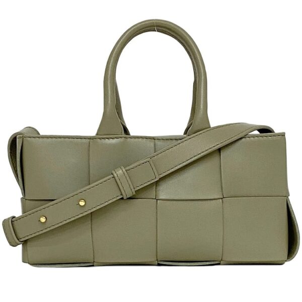 f 20865 1 Bottega Veneta 2way Bag Mini Arco Leather Green