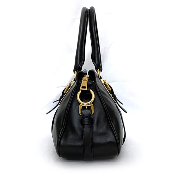 f 20891 2 Prada Tote Bag Leather Black