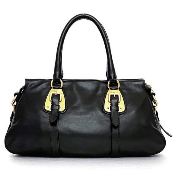 f 20891 3 Prada Tote Bag Leather Black