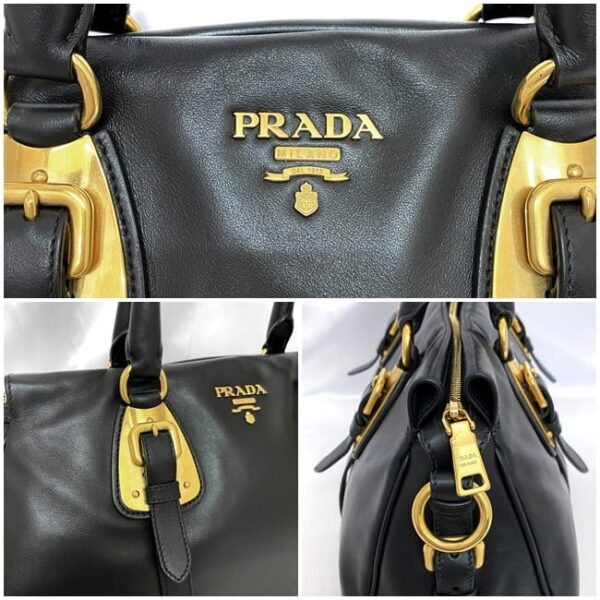 f 20891 8 Prada Tote Bag Leather Black