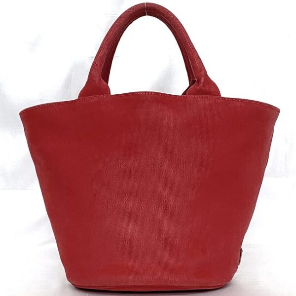 f 20892 4 Prada 2way Bag Canvas Leather Red