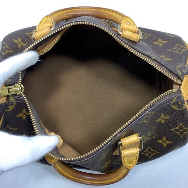 f 20963 8 Louis Vuitton Speedy 25 Mini Bag Monogram Canvas Brown