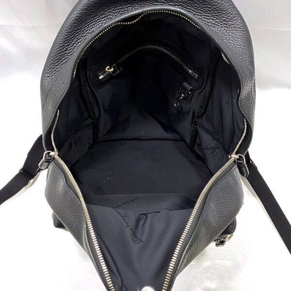 f 20977 6 Salvatore Ferragamo Backpack Leather Black