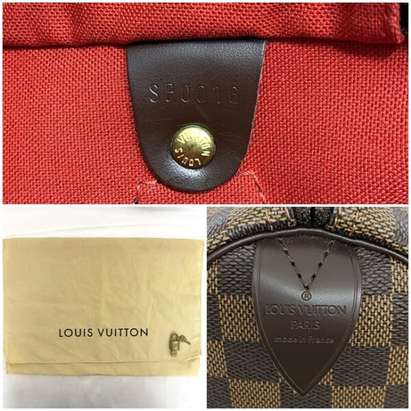 f 21119 10 Louis Vuitton Speedy 25 Mini Bag Damier Canvas Brown