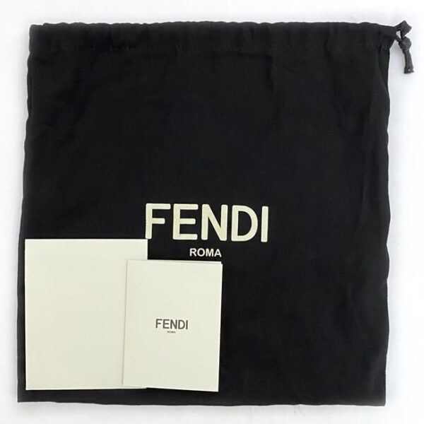 f 21250 10 Fendi Sunshine Mini 2way Bag Leather Black Tortoiseshell