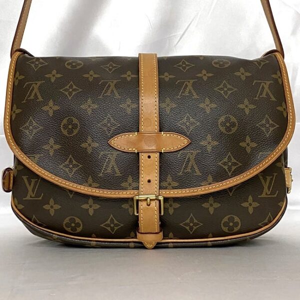 f 21272 4 Louis Vuitton Saumur 30 Shoulder Bag Monogram Canvas Brown Beige