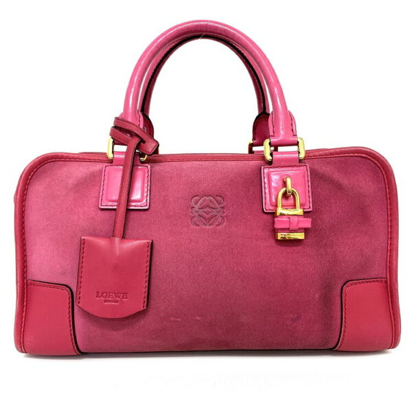 f11250 1 Loewe Handbag Leather Pink