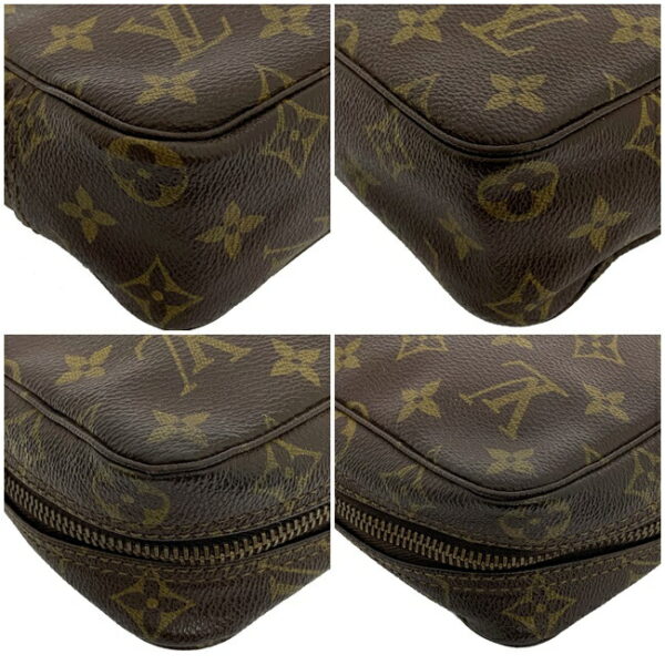 f13976 6 Louis Vuitton True Toilet Pouch Monogram Canvas Brown