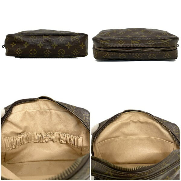 f13976 7 Louis Vuitton True Toilet Pouch Monogram Canvas Brown