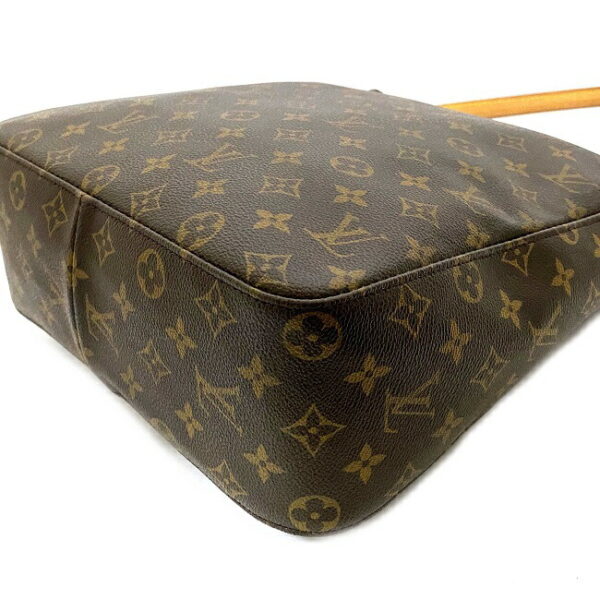 f14373 5 Louis Vuitton Looping Shoulder Bag Monogram Canvas Brown