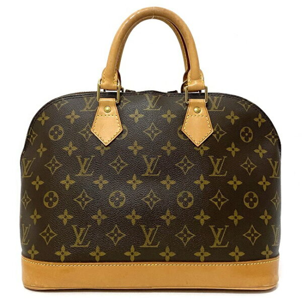 f15660 3 Louis Vuitton Alma Handbag Monogram Canvas Brown Beige