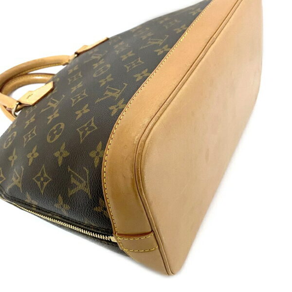 f15660 5 Louis Vuitton Alma Handbag Monogram Canvas Brown Beige