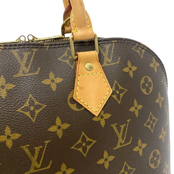 f15660 7 Louis Vuitton Alma Handbag Monogram Canvas Brown Beige