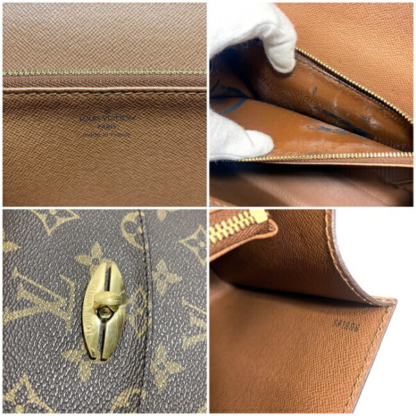 f16017 10 Louis Vuitton Malherbe Handbag Monogram Canvas Brown