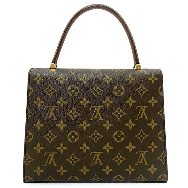 f16017 3 Louis Vuitton Malherbe Handbag Monogram Canvas Brown